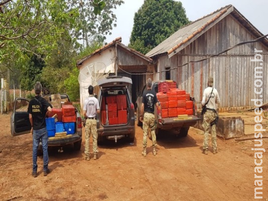 PF apreende 2 toneladas de maconha em MS PF apreende 2 toneladas de maconha em MS