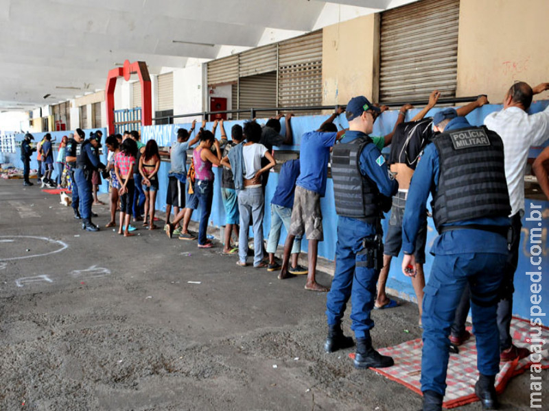 PM volta mais uma vez à cracolândia de Campo Grande