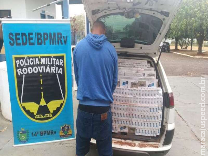 Polícia apreende 2 mil pacotes de cigarros contrabandeados do Paraguai Polícia apreende 2 mil pacotes de cigarros contrabandeados do Paraguai