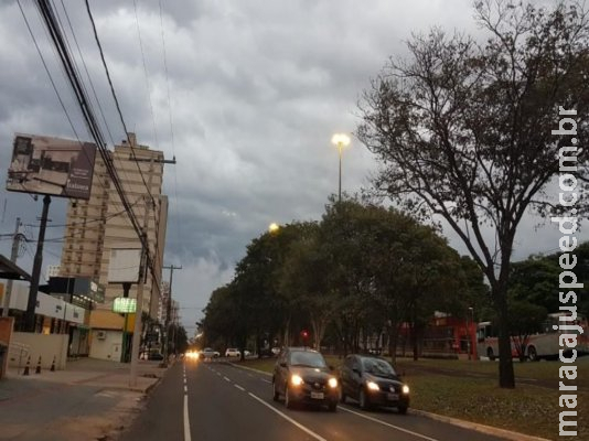 Quarta-feira será de tempo nublado e pancadas de chuvas em MS 