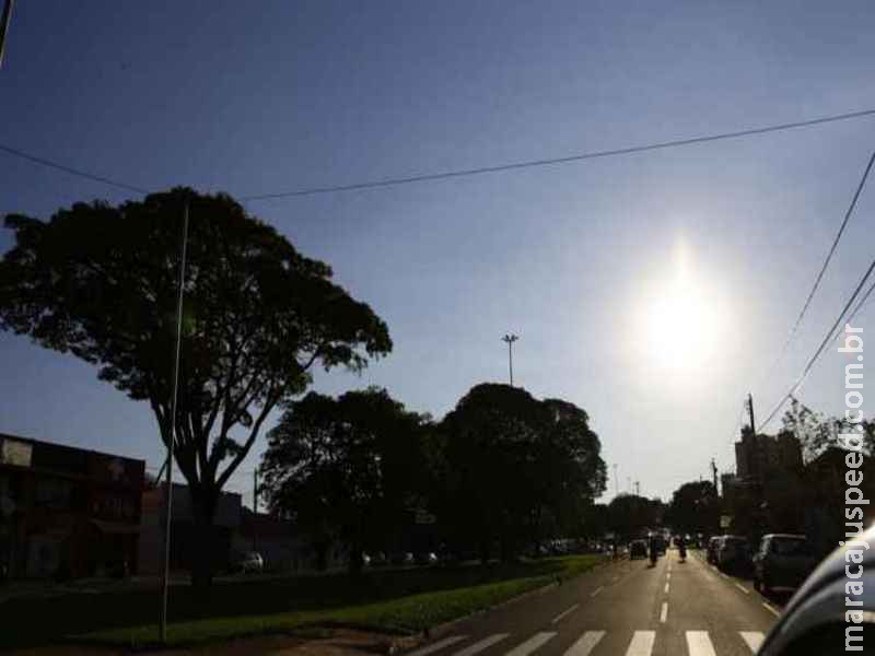 Sábado será de temperaturas altas e previsão indica chuva em MS Sábado será de temperaturas altas e previsão indica chuva em MS