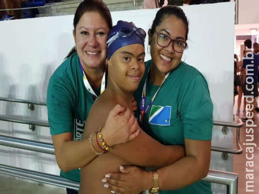 Atleta de MS com Síndrome de Down brilha na estreia da classe nas Paralimpíadas Escolares