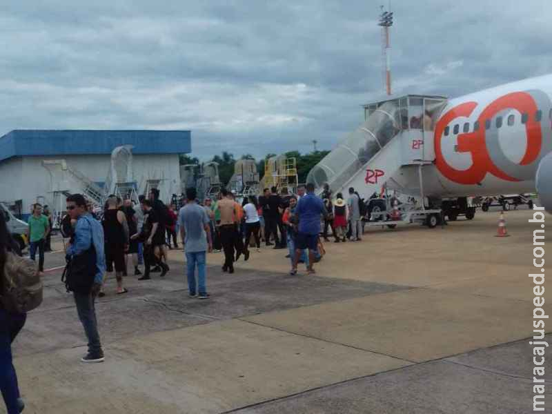 Avião não decola por falha no motor e assusta passageiros em Campo Grande