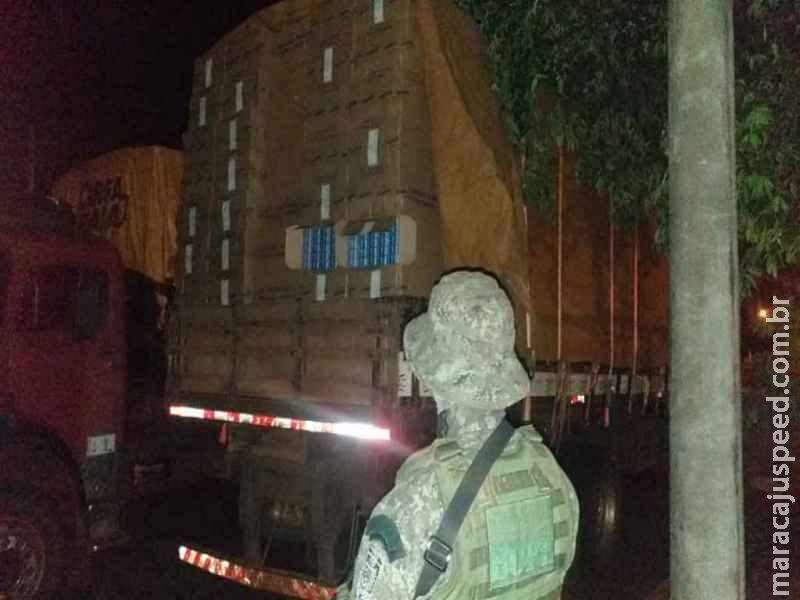 Bope apreende caminhão de cigarreiros com carga de R$ 300 mil