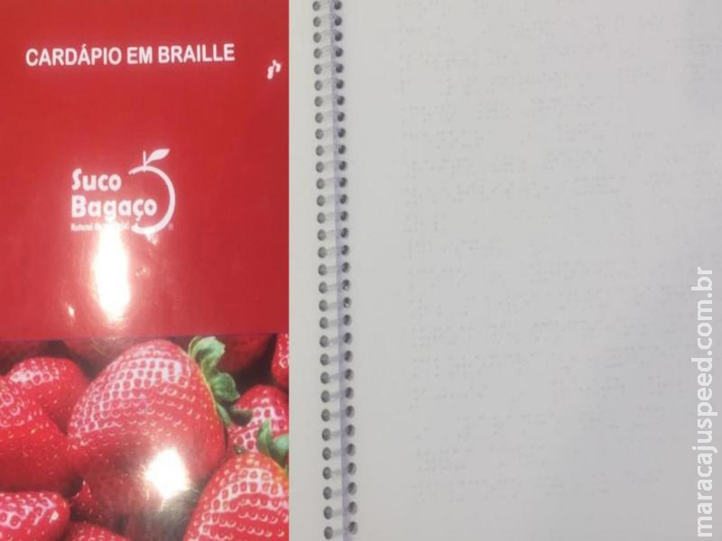 Cardápio com acessibilidade para deficientes visuais chama atenção em shopping de CG