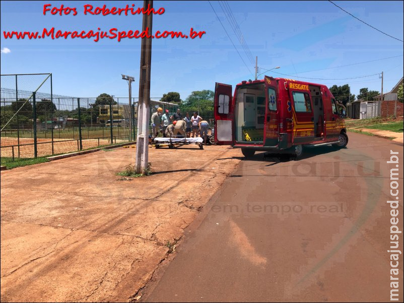 Ex-prefeito de Maracaju realiza manobra de conversão ao meio da via e colidi frontalmente com motociclista