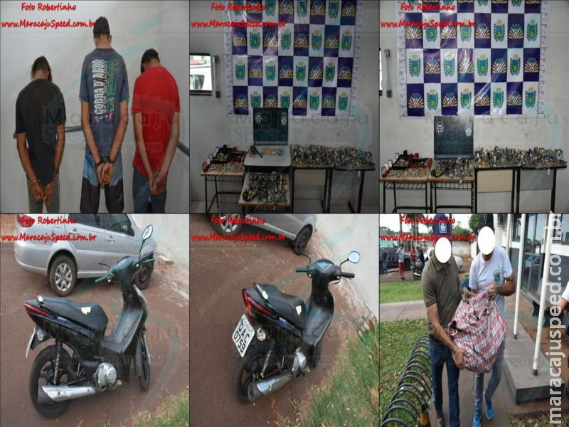 Maracaju: Ação conjunta da PM e Polícia Civil prendem bandidos que estavam praticando roubo à mão armada Maracaju: Ação conjunta da PM e Polícia Civil prendem bandidos que estavam praticando roubo à mão armada