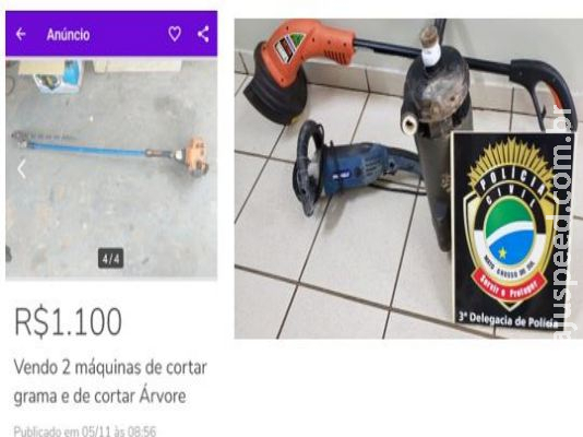Mulher anuncia produtos em site na internet e acaba autuada por receptação Mulher anuncia produtos em site na internet e acaba autuada por receptação