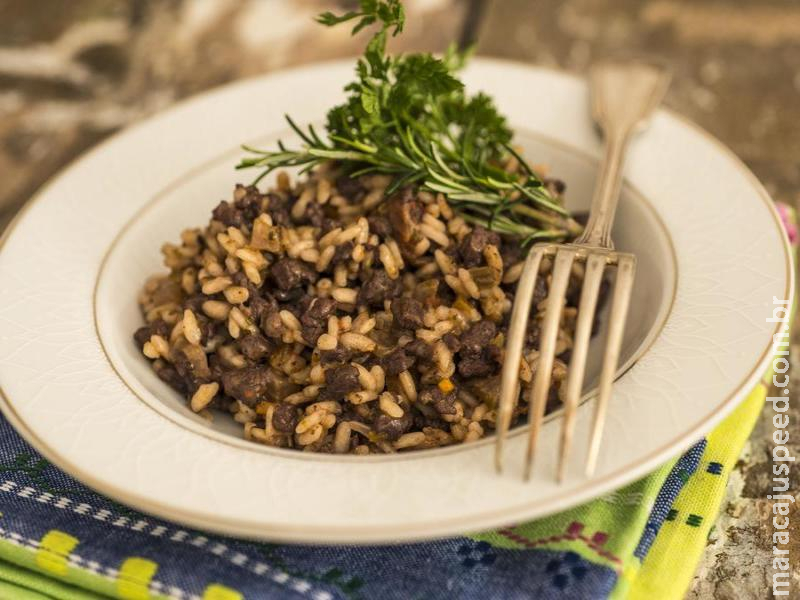Risoto com Ragu de Carne