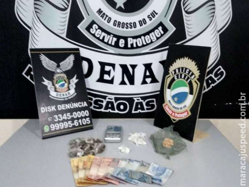 Traficante espera usuários deitado em rede e acaba preso