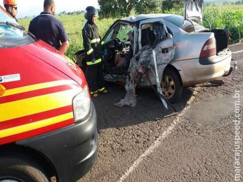 Acidente na BR-267 causa morte no interior de MS Acidente na BR-267 causa morte no interior de MS