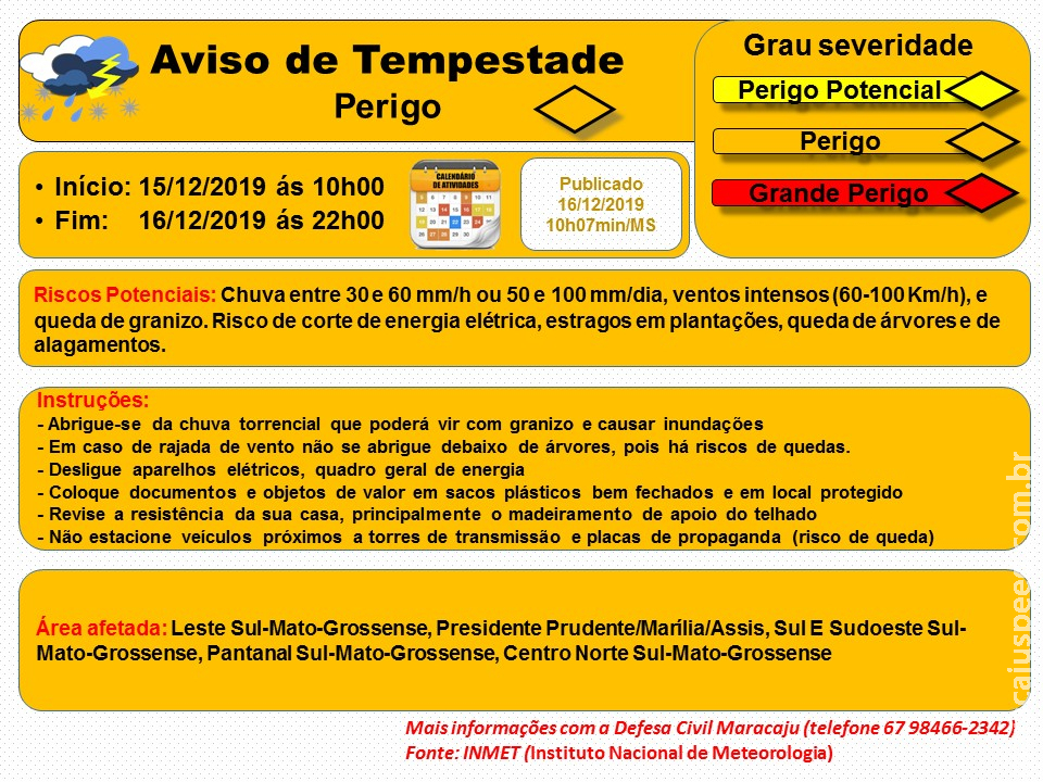 Aviso de Tempestade