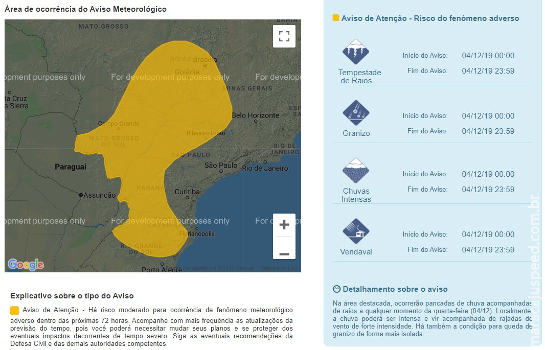 Aviso Meteorológico
