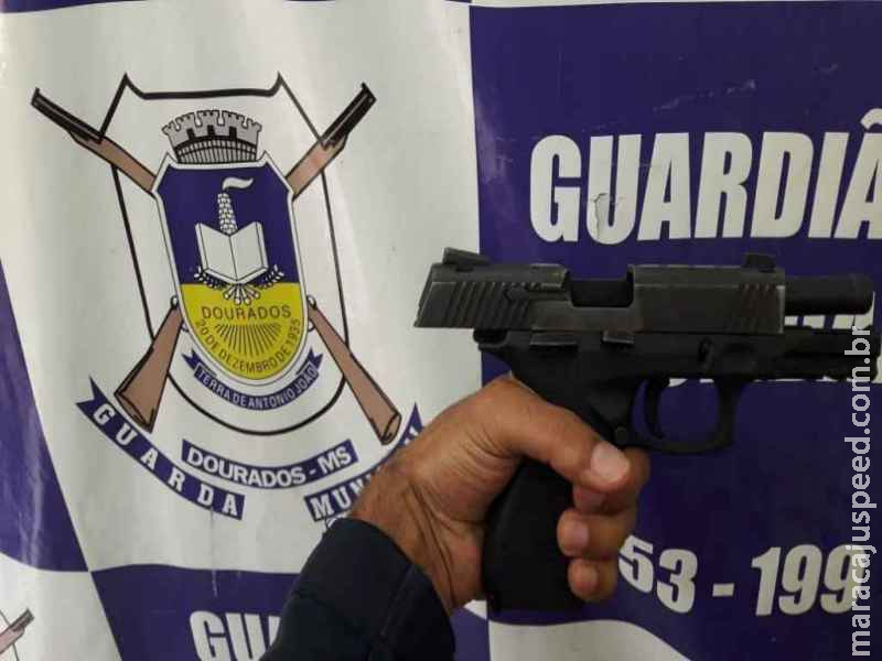 Guarda Municipal prende homem com pistola 9mm