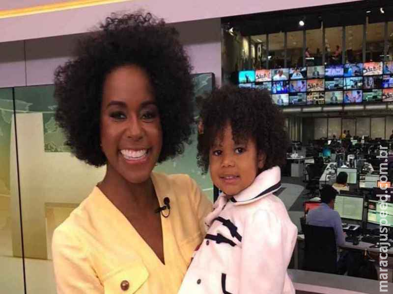 Maju Coutinho ganhou uma surpresa especial de mini fã durante o Encontro