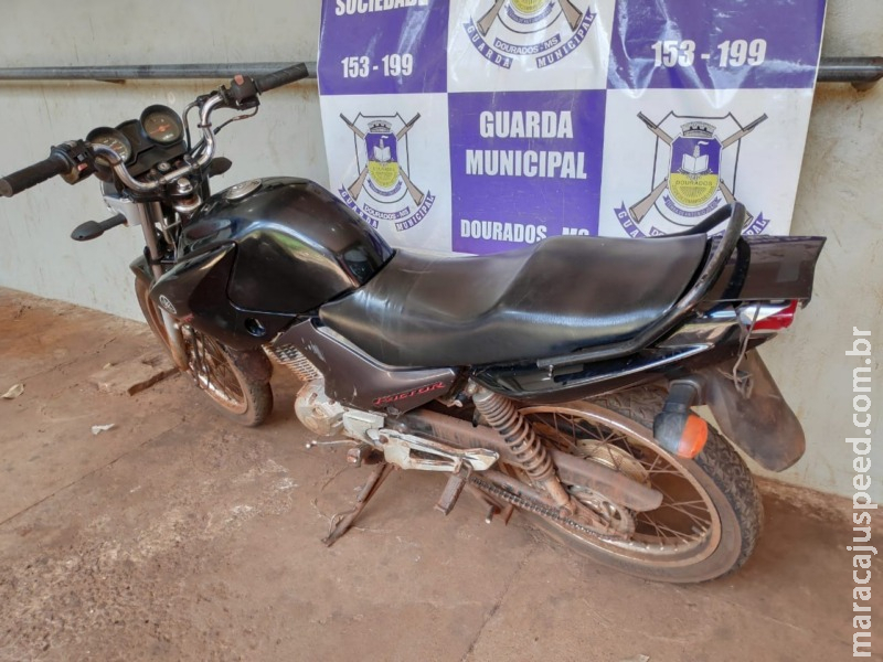 Motocicleta furtada é recuperada pela Guarda Municipal
