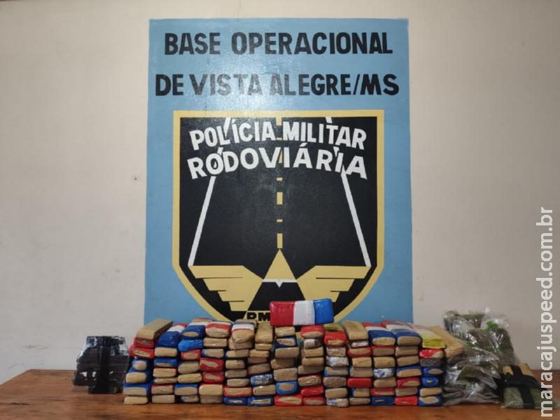 Operação Hórus/MS - Maracaju: Polícia Militar Rodoviária prende quadrilha que transportava 93 kg de maconha para o MT