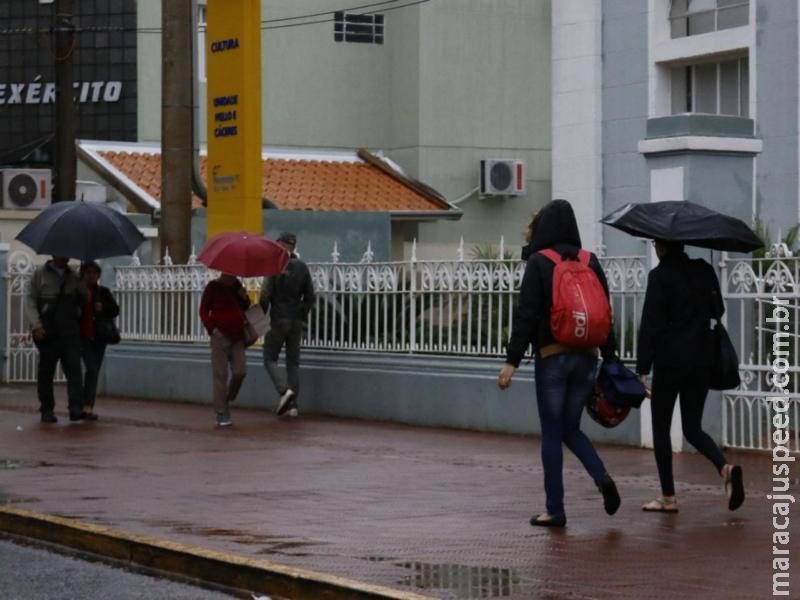 Sábado tem previsão de pancadas de chuva isoladas em Mato Grosso do Sul