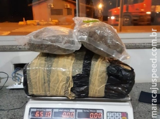 Traficante é preso em ônibus com droga que levaria de MS para GO