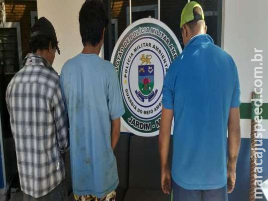 Três homens são multados em R$ 2,2 mil por pescaria ilegal no rio Miranda Três homens são multados em R$ 2,2 mil por pescaria ilegal no rio Miranda