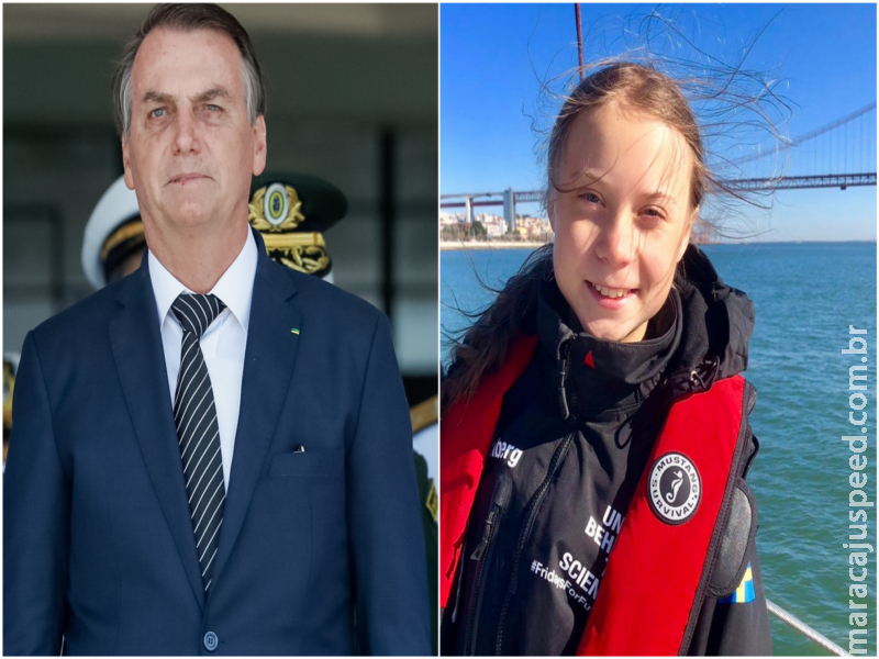 "Uma pirralha", diz Bolsonaro sobre Greta Thunberg
