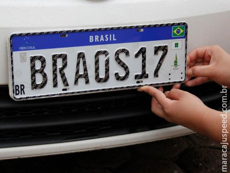 Após determinação do Contran, Detran-MS adota Placa Mercosul