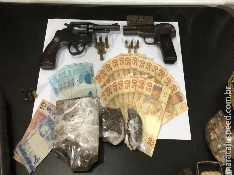 Defron prende homem com arma, munições e drogas em Dourados Defron prende homem com arma, munições e drogas em Dourados