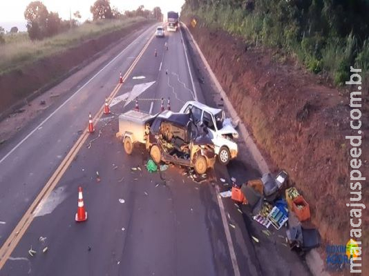 Idoso que se envolveu em acidente com morte na BR-163 está em coma na Santa Casa