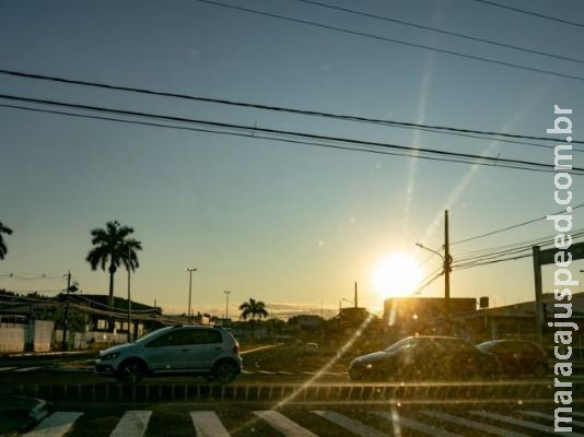 Inmet prevê segunda-feira de céu claro e calor de até 39°C em MS