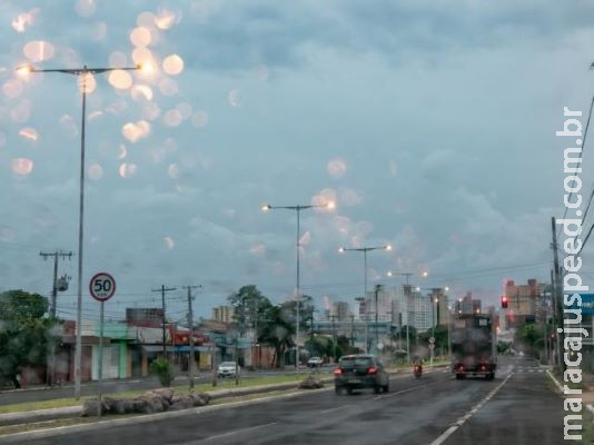 Inmet prevê segunda-feira de céu nublado e pancadas de chuva em MS