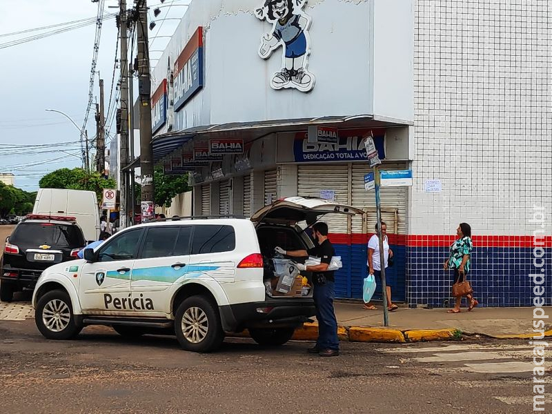 Ladrões arrombam cofre e levam dinheiro de loja das Casas Bahia em Aquidauana
