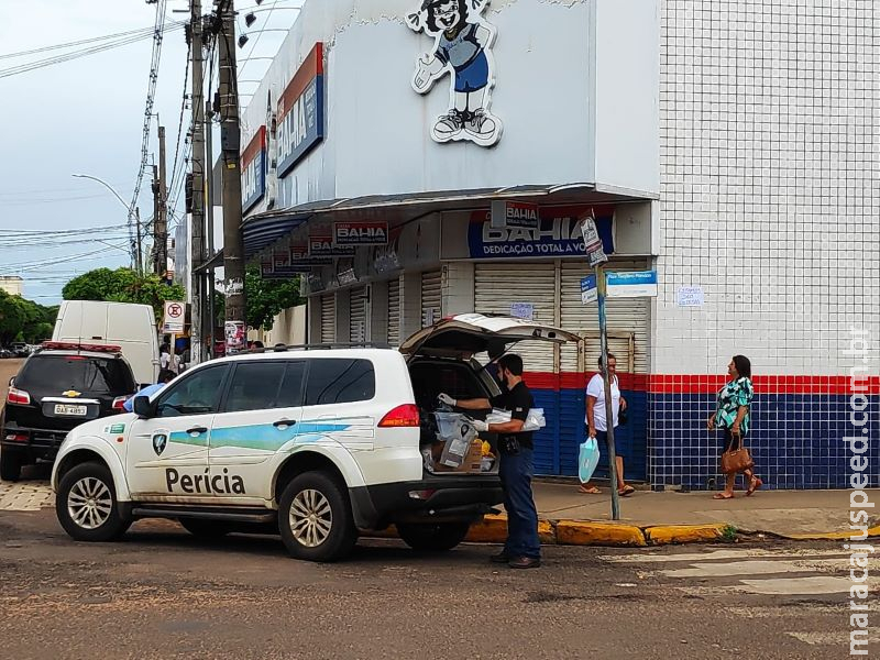 Ladrões arrombam cofre e levam dinheiro de loja das Casas Bahia em Aquidauana Ladrões arrombam cofre e levam dinheiro de loja das Casas Bahia em Aquidauana