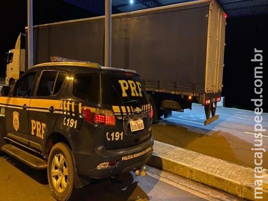 PRF apreende semirreboque de caminhão adulterado na BR-163 PRF apreende semirreboque de caminhão adulterado na BR-163
