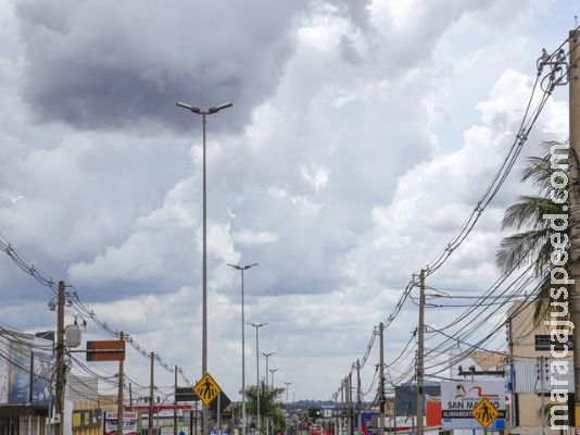 Sexta-feira deve ser de céu nublado e chuvas isoladas em Mato Grosso do Sul