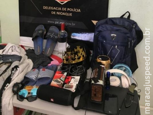 Bandido tenta fugir, mas é preso após furtar 2 estabelecimentos