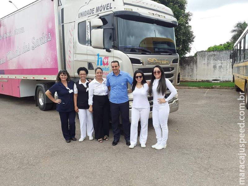 Carreta do Hospital do Amor faz atendimento a mulheres em Bonito