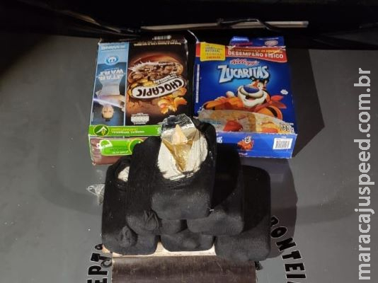 DOF apreende cocaína em embalagem de cereal DOF apreende cocaína em embalagem de cereal
