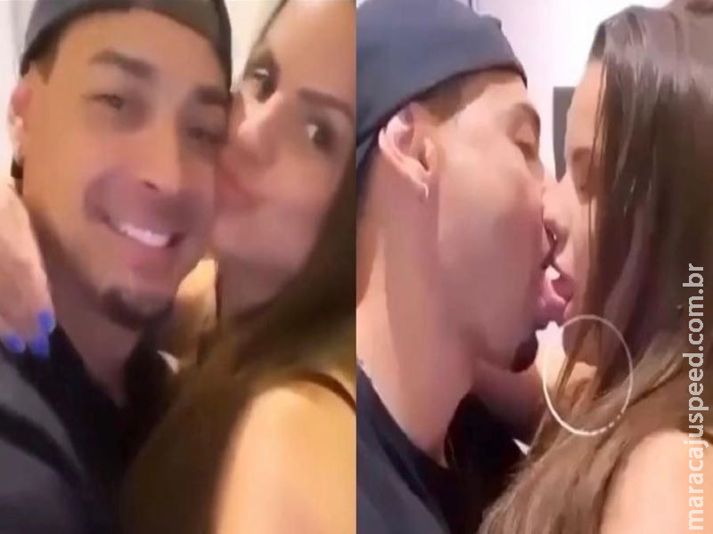 Ex-namorado de Juju Salimeni troca beijos quentes com outra ex-panicat