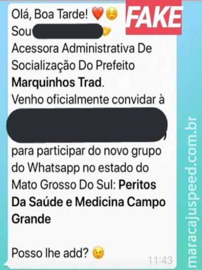 Golpista se passa por assessora do prefeito para clonar WhatsApp Golpista se passa por assessora do prefeito para clonar WhatsApp