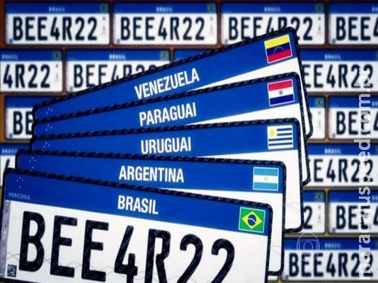 Placa Mercosul já está disponíveis em todo o Brasil