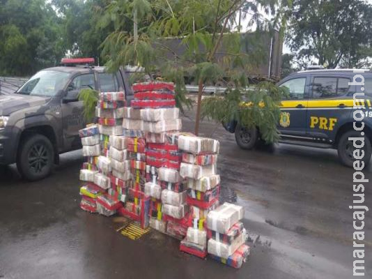 Preso com 1 tonelada de maconha diz não saber que droga estava no caminhão Preso com 1 tonelada de maconha diz não saber que droga estava no caminhão