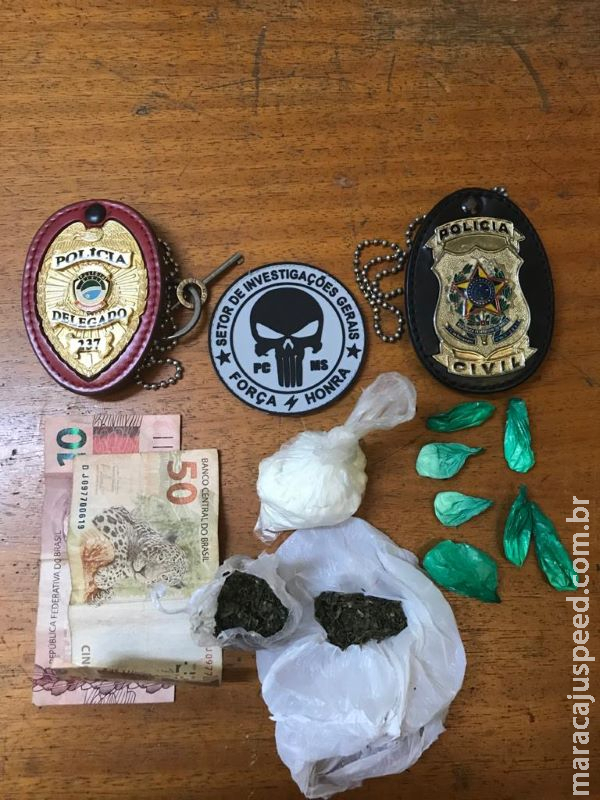 SIG fecha boca de fumo, prende traficante e captura mulher foragida da justiça SIG fecha boca de fumo, prende traficante e captura mulher foragida da justiça