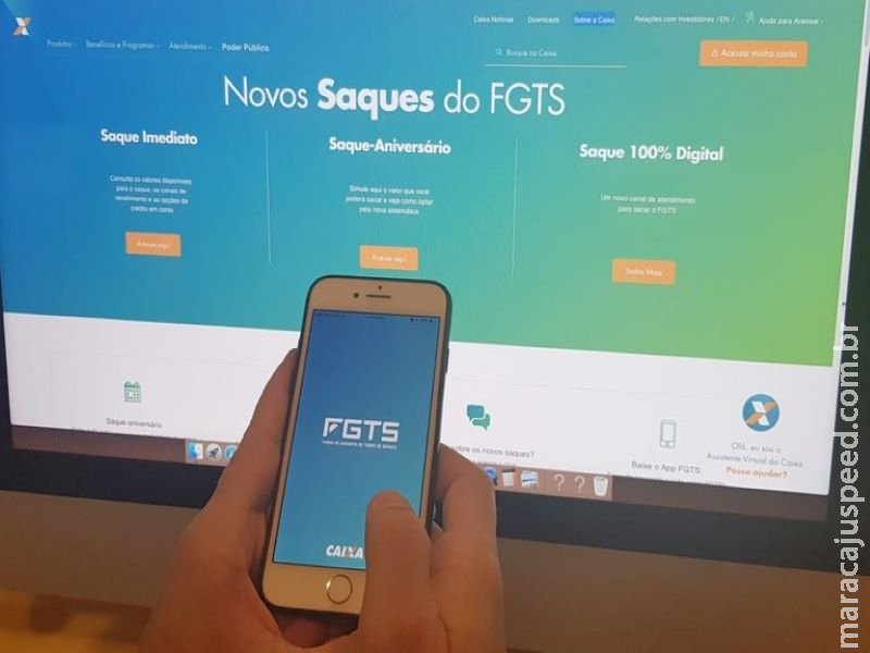 Trabalhadores podem sacar saldo do FGTS pela internet Trabalhadores podem sacar saldo do FGTS pela internet