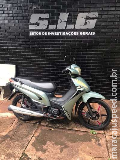Traficante é preso com moto furtada Traficante é preso com moto furtada