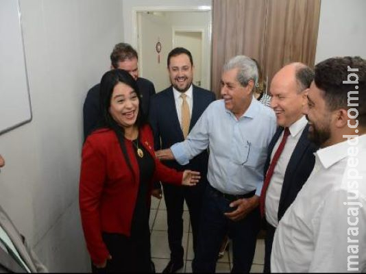 Após visita de Puccinelli, aliada de Bernal vai para o MDB Após visita de Puccinelli, aliada de Bernal vai para o MDB