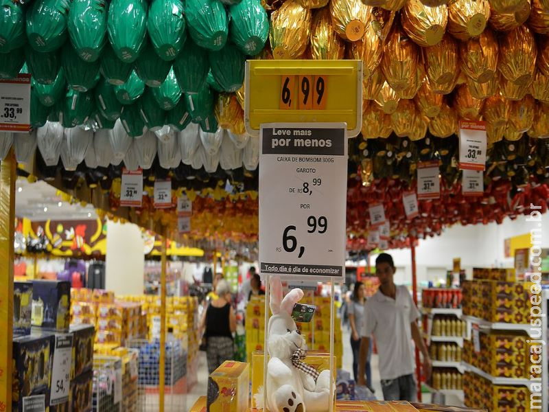 Compras de páscoa devem reduzir 25% e consumidor deve gastar em média R$ 112 em MS
