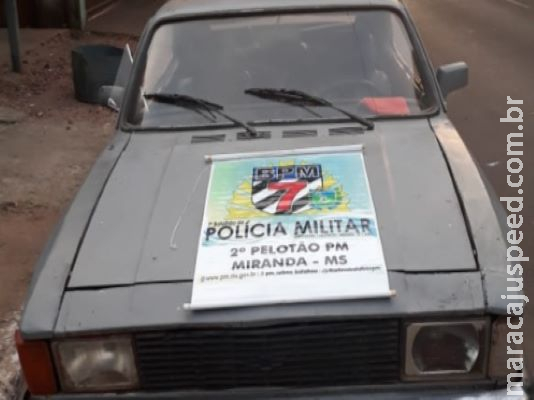 Jovens são presos após furtarem carro para ‘dar uma voltinha’ em Miranda Jovens são presos após furtarem carro para ‘dar uma voltinha’ em Miranda
