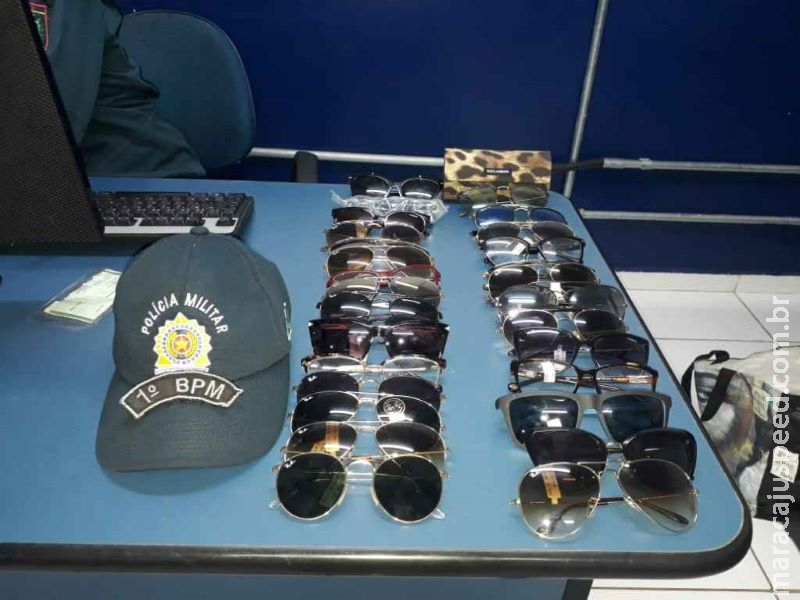 Ladrão é preso depois de furtar R$ 30 mil em óculos de loja no centro