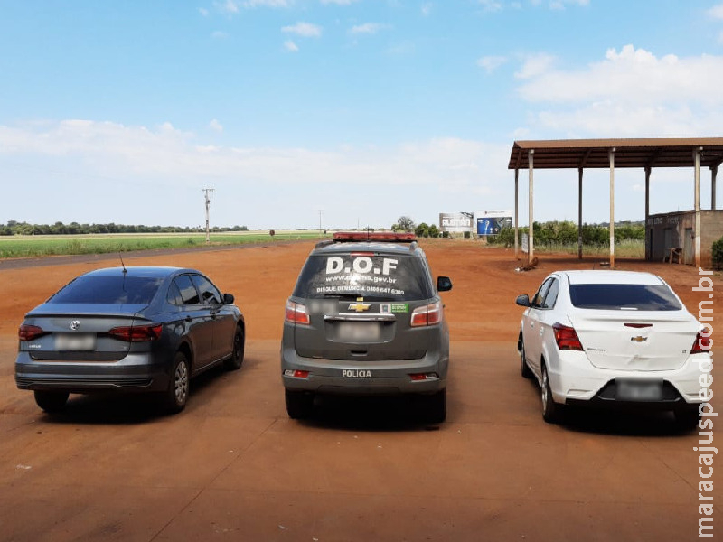 Maracaju: DOF apreende veículos com cigarros e sinais de identificação adulterados