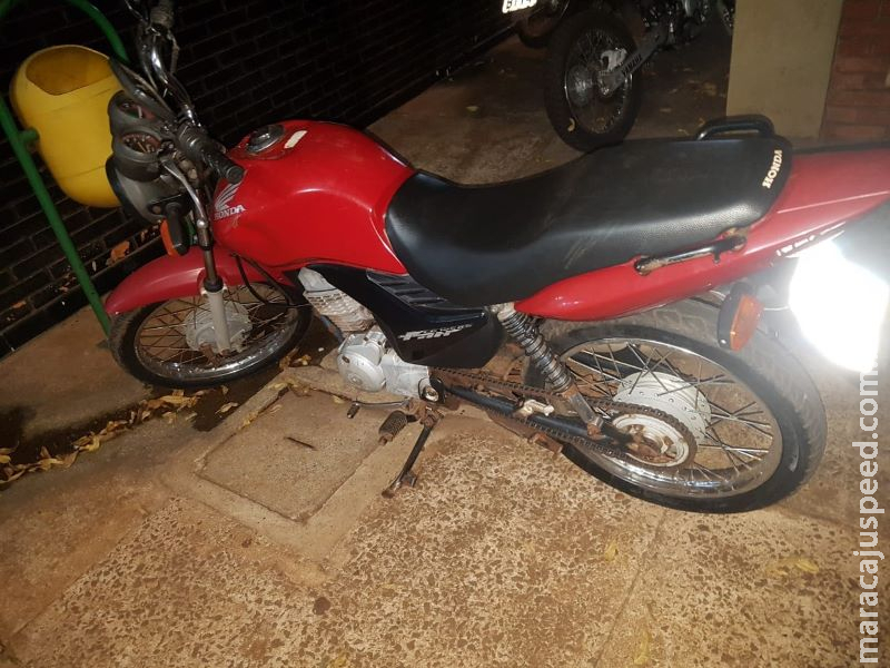 Moto furtada é recuperada em Dourados Moto furtada é recuperada em Dourados